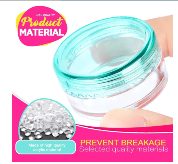 HNYYZL Sample Container,5 Gram Empty Plastic Cosmetic Pot Jars for Eye Shadow Nails Powder Jewelry Cosmetic Lip Balm Lip Gloss Cream Lotion(10 colors, 100 Pcs)